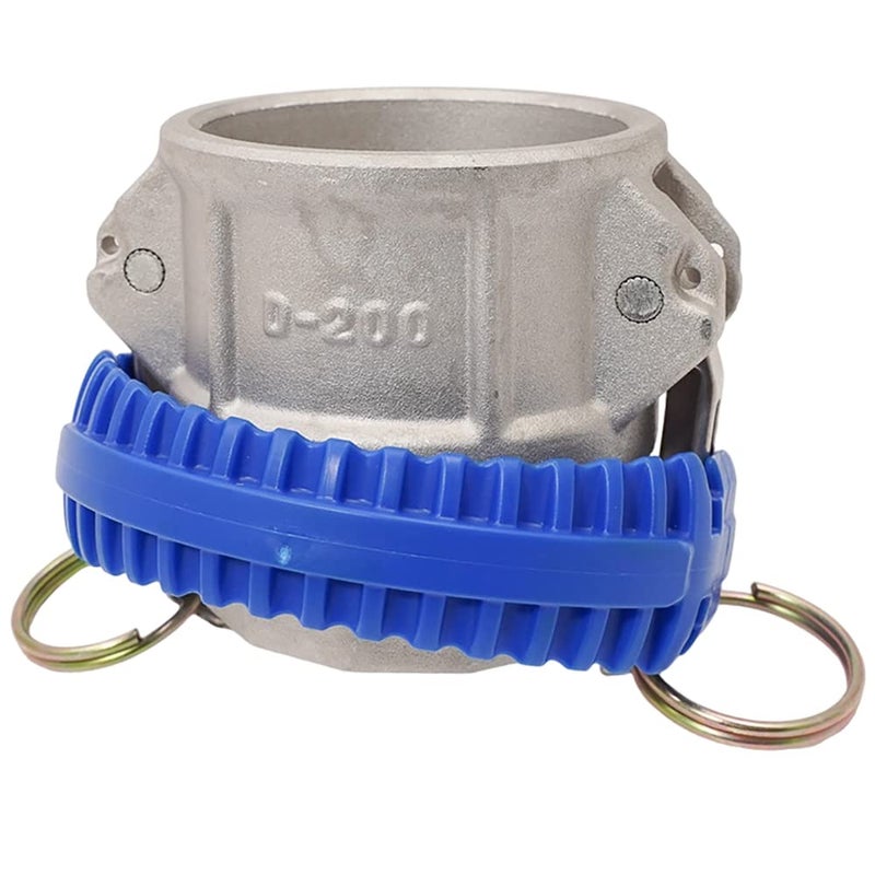 FireHoseDirect Camlock Safety Locks - Fits 2" Cam & Groove - Made in USA - Heavy Duty Plastic - Blue - Image 2